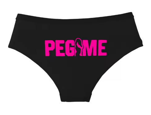 "PEG ME" Funny Cotton Panties | Cheeky Graphic Women’s Underwear