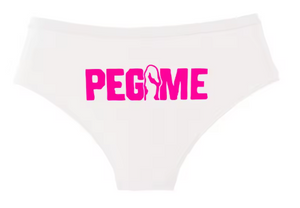 "PEG ME" Funny Cotton Panties | Cheeky Graphic Women’s Underwear