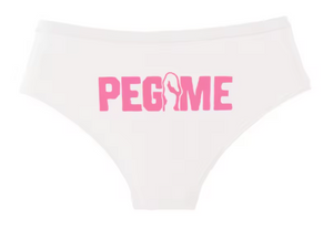 "PEG ME" Funny Cotton Panties | Cheeky Graphic Women’s Underwear
