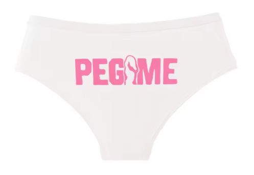"PEG ME" Funny Cotton Panties | Cheeky Graphic Women’s Underwear