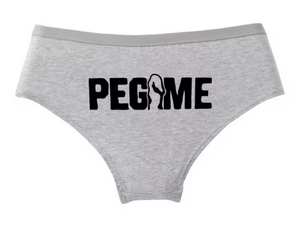 "PEG ME" Funny Cotton Panties | Cheeky Graphic Women’s Underwear