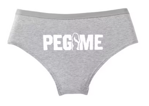 "PEG ME" Funny Cotton Panties | Cheeky Graphic Women’s Underwear