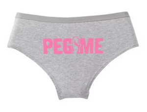 "PEG ME" Funny Cotton Panties | Cheeky Graphic Women’s Underwear