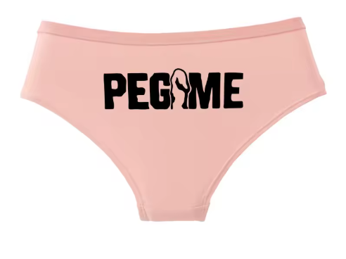 "PEG ME" Funny Cotton Panties | Cheeky Graphic Women’s Underwear