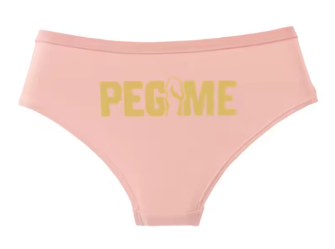 "PEG ME" Funny Cotton Panties | Cheeky Graphic Women’s Underwear