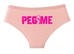 "PEG ME" Funny Cotton Panties | Cheeky Graphic Women’s Underwear