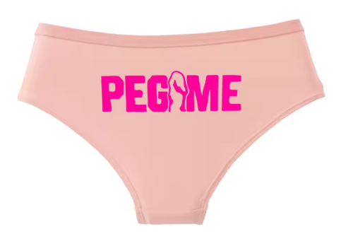 "PEG ME" Funny Cotton Panties | Cheeky Graphic Women’s Underwear