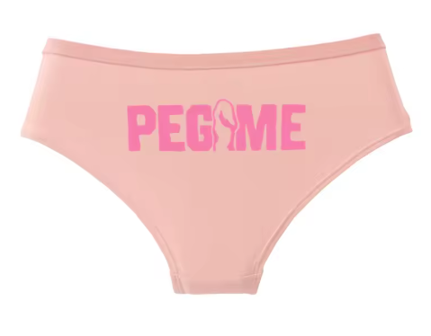 "PEG ME" Funny Cotton Panties | Cheeky Graphic Women’s Underwear