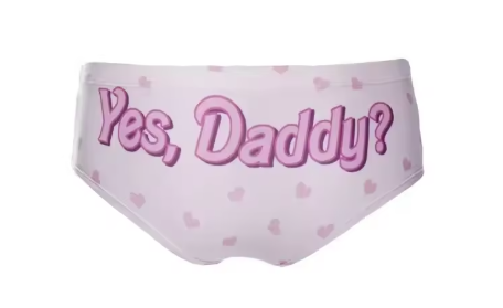 "Yes Daddy" Kawaii Heart Panties - Cute 3D Push Up Lingerie