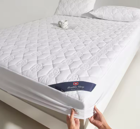 Premium Waterproof Mattress Protector - Ultra-Soft & Breathable Fitted Sheet Style - Deep Pocket Noise-Free Cover