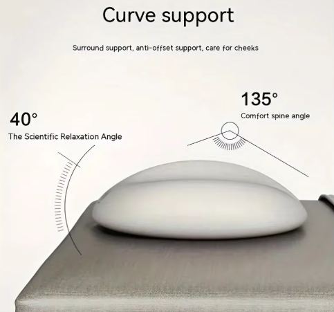 Professional Beauty Salon Facial Pillow – Orthopedic Memory Foam Support for Lash Extensions, Skincare, & Recovery