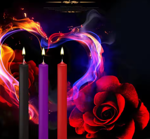 3-Piece Romantic Low-Temperature Wax Play Set – Sensual Drip Candles for Couples & Intimate Play