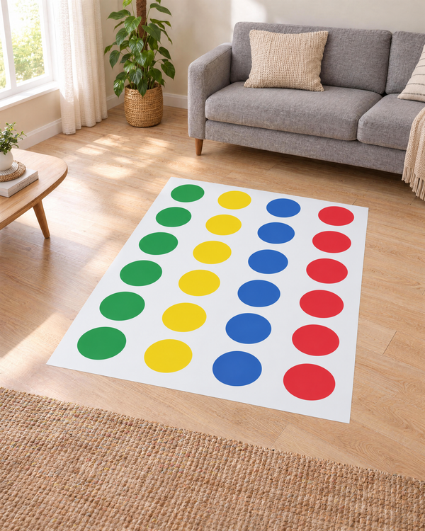 Stripster mat on a living room floor