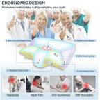2-in-1 Cervical Memory Foam Pillow - Orthopedic Contour Support for Neck & Shoulder Pain