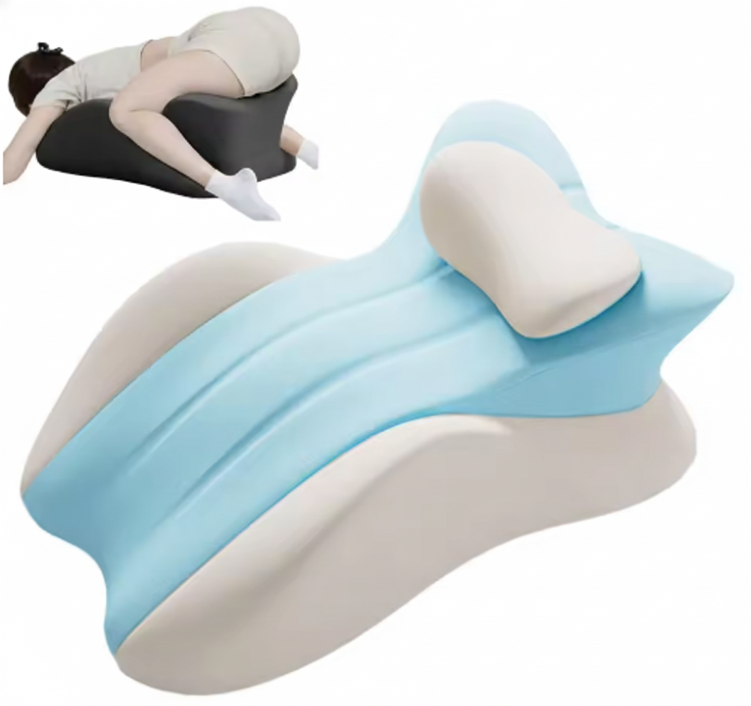 Multifunctional Memory Foam Wedge Pillow - Ergonomic Back Support & Incline Cushion for Couples