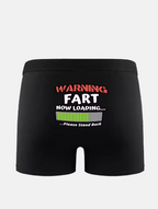 Men's Funny Print Boxer Briefs - Soft & Breathable Trunks Underwear