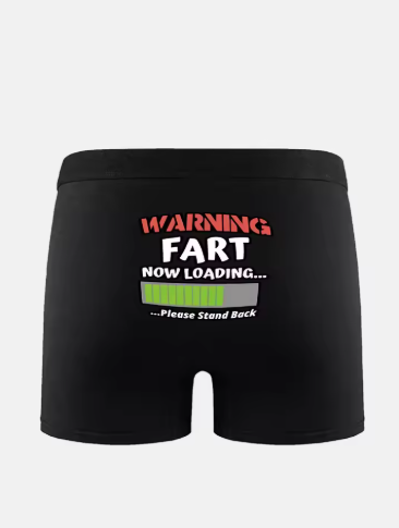 Men's Funny Print Boxer Briefs - Soft & Breathable Trunks Underwear