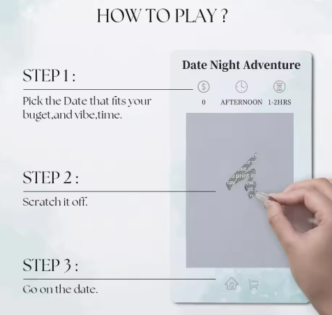 The Ultimate Date Night Deck – Creative Mystery Scratch-Off Cards for Couples