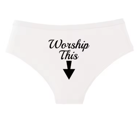 Women’s "Worship This" Seamless Underwear - Soft & Stretchy Sexy Briefs