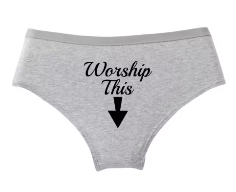Women’s "Worship This" Seamless Underwear - Soft & Stretchy Sexy Briefs