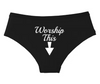 Women’s "Worship This" Seamless Underwear - Soft & Stretchy Sexy Briefs