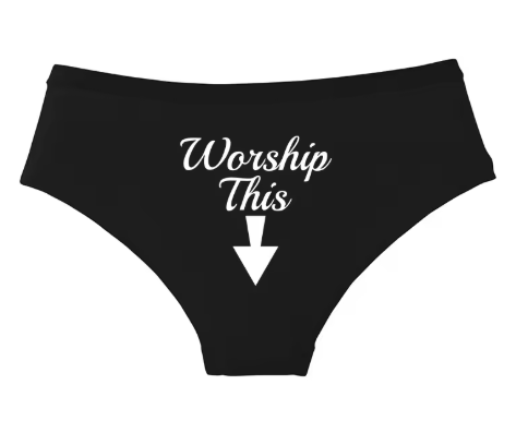 Women’s "Worship This" Seamless Underwear - Soft & Stretchy Sexy Briefs