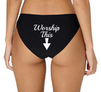 Women’s "Worship This" Seamless Underwear - Soft & Stretchy Sexy Briefs