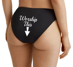 Women’s "Worship This" Seamless Underwear - Soft & Stretchy Sexy Briefs