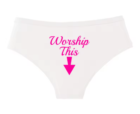 Women’s "Worship This" Seamless Underwear - Soft & Stretchy Sexy Briefs