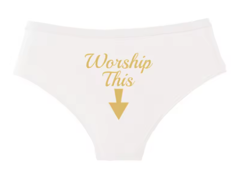 Women’s "Worship This" Seamless Underwear - Soft & Stretchy Sexy Briefs