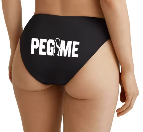 "PEG ME" Funny Cotton Panties | Cheeky Graphic Women’s Underwear