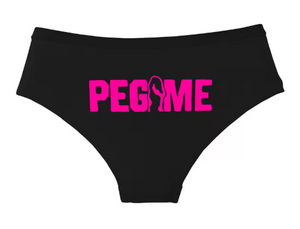 "PEG ME" Funny Cotton Panties | Cheeky Graphic Women’s Underwear