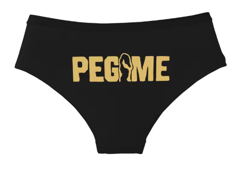 "PEG ME" Funny Cotton Panties | Cheeky Graphic Women’s Underwear