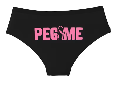 "PEG ME" Funny Cotton Panties | Cheeky Graphic Women’s Underwear