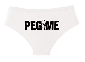 "PEG ME" Funny Cotton Panties | Cheeky Graphic Women’s Underwear