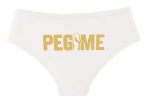 "PEG ME" Funny Cotton Panties | Cheeky Graphic Women’s Underwear
