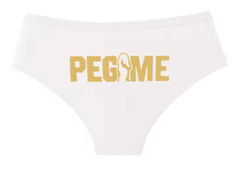 "PEG ME" Funny Cotton Panties | Cheeky Graphic Women’s Underwear
