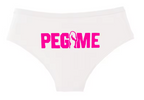 "PEG ME" Funny Cotton Panties | Cheeky Graphic Women’s Underwear