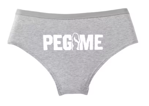 "PEG ME" Funny Cotton Panties | Cheeky Graphic Women’s Underwear