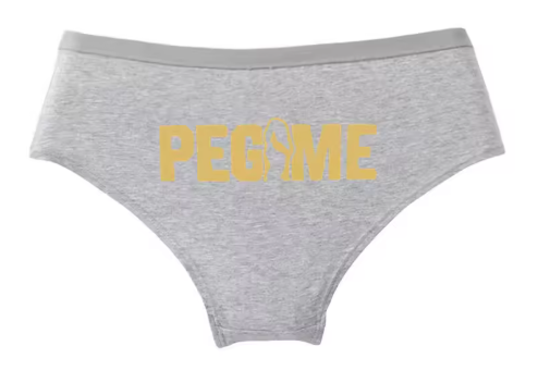 "PEG ME" Funny Cotton Panties | Cheeky Graphic Women’s Underwear