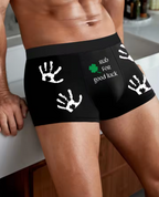 "Rub for Good Luck" Funny Print Men's Boxers - Novelty Gift Underwear for Men
