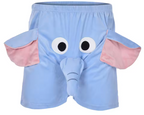 Funny Elephant Boxer Briefs for Men - Sexy Novelty Underwear with 3D Trunk Pouch - Plus Size Up to 4XL