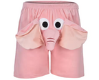 Funny Elephant Boxer Briefs for Men - Sexy Novelty Underwear with 3D Trunk Pouch - Plus Size Up to 4XL