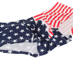 Men’s Patriotic Stars and Stripes Boxer Briefs – American Flag Print Underwear – Breathable Soft Cotton Blend