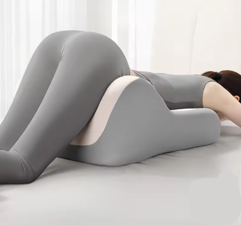 Ergonomic Bed Wedge & Lumbar Support Pillow - Multi-Purpose Pregnancy & Waist Cushion for Sitting or Lying