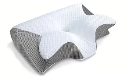 2-in-1 Cervical Memory Foam Pillow - Orthopedic Contour Support for Neck & Shoulder Pain