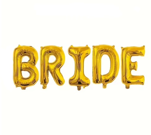 32Inch Giant Bride Balloons Set - Bachelorette Party Decorations Bride Balloons for Bridal Wedding Shower Decorations