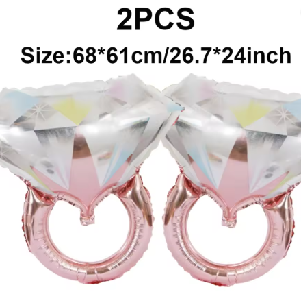 32Inch Giant Bride Balloons Set - Bachelorette Party Decorations Bride Balloons for Bridal Wedding Shower Decorations