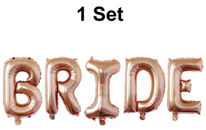 32Inch Giant Bride Balloons Set - Bachelorette Party Decorations Bride Balloons for Bridal Wedding Shower Decorations