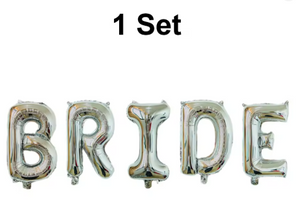 32Inch Giant Bride Balloons Set - Bachelorette Party Decorations Bride Balloons for Bridal Wedding Shower Decorations